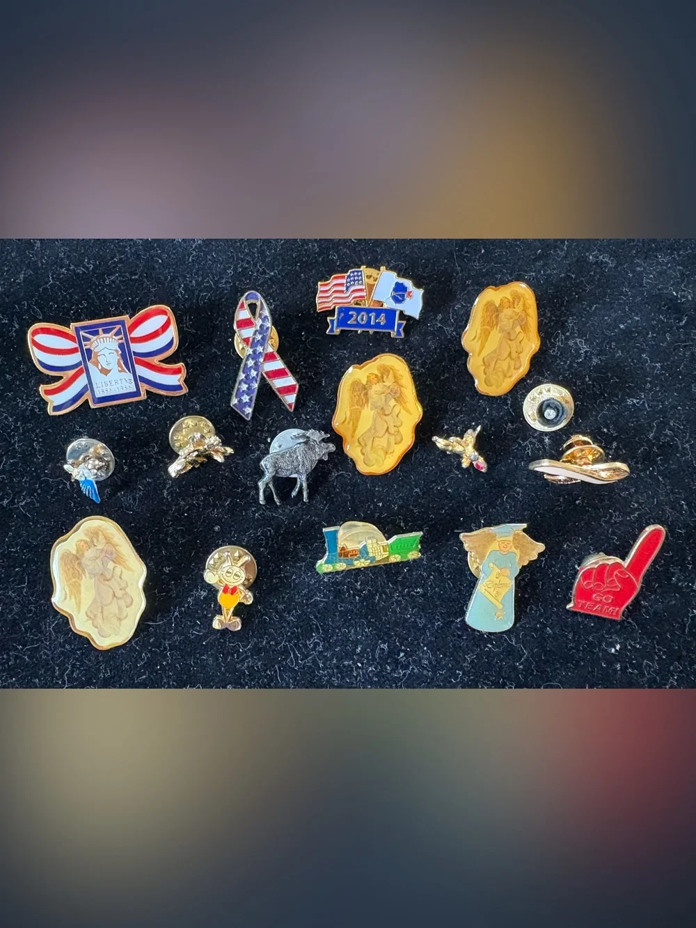 Vintage collectible pin set of 16